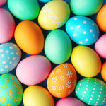 Easter Eggs Backdrop