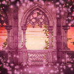 Princess Castle Balcony Backdrop