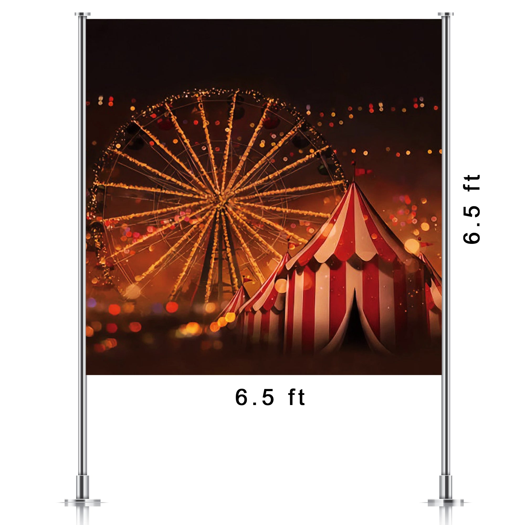 Circus Ferris Wheel Backdrop