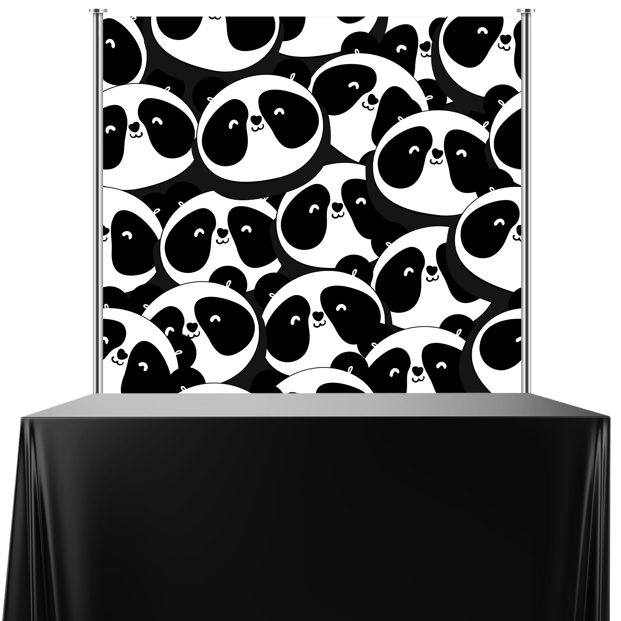 Panda Pattern Backdrop