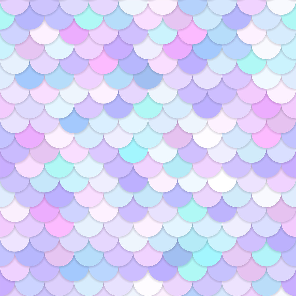 Pastel Mermaid Scales Backdrop