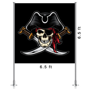 Pirate Skull Backdrop