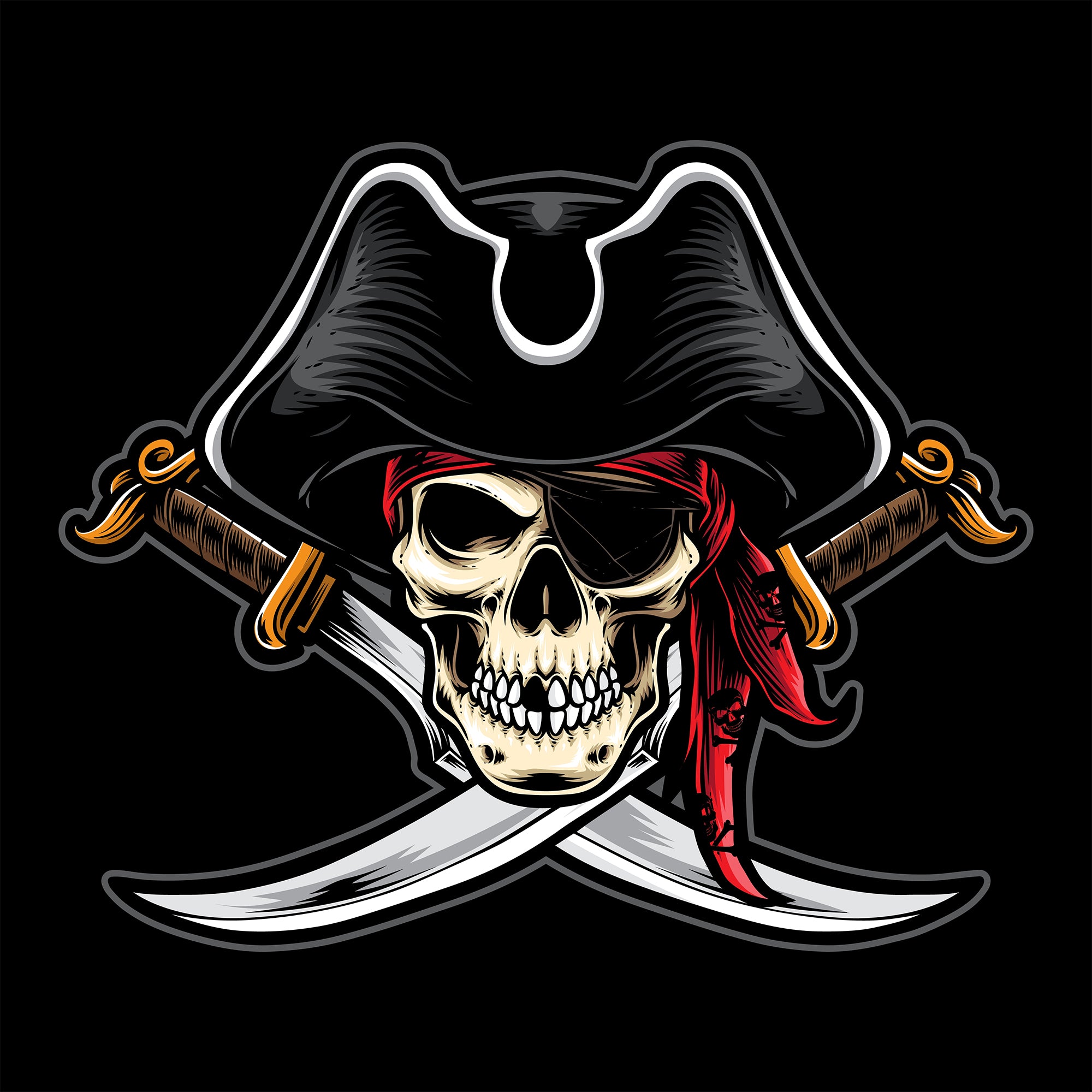 Pirate Skull Backdrop