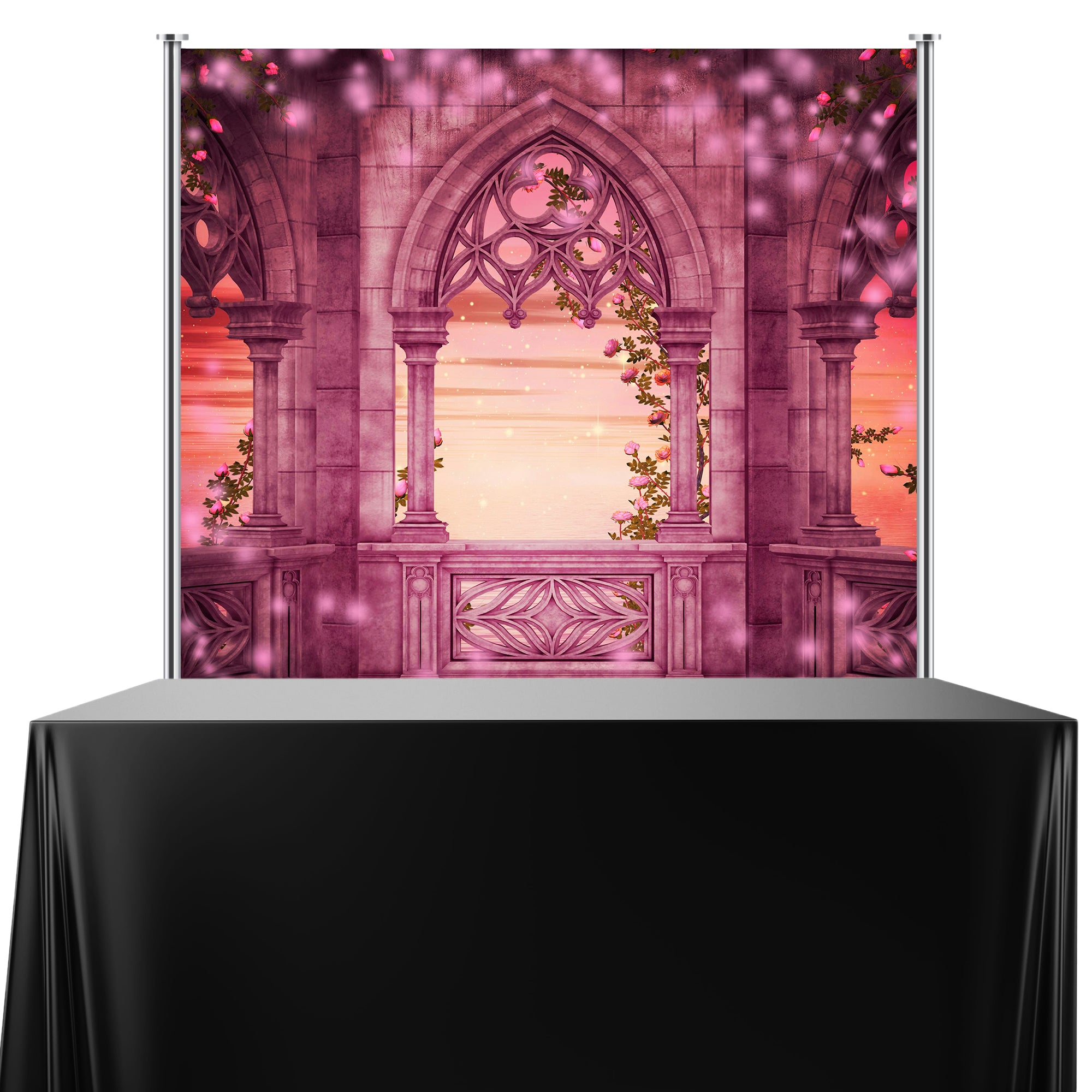 Princess Castle Balcony Backdrop
