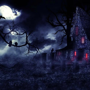 Spooky Witch House Backdrop