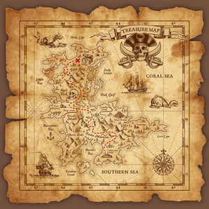 Treasure Map Backdrop